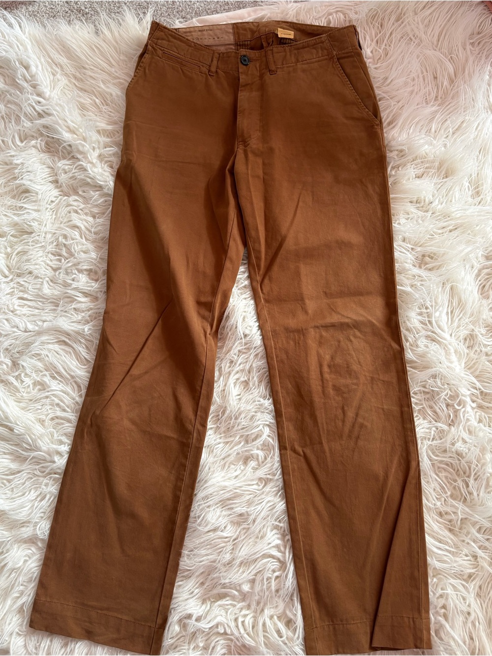 Billy Reid Brown 100% Cotton Chino Pants Men’s 31x31 Straight Fit
